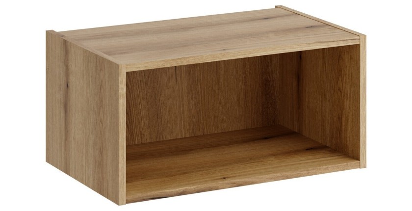 Meuble de rangement salle de bain VANO 60 cm chêne suspendu avec niche