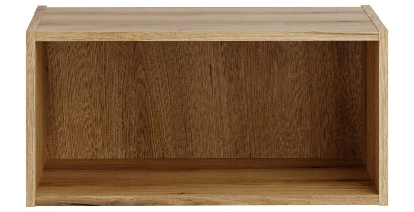 Meuble de rangement salle de bain VANO 60 cm chêne suspendu avec niche