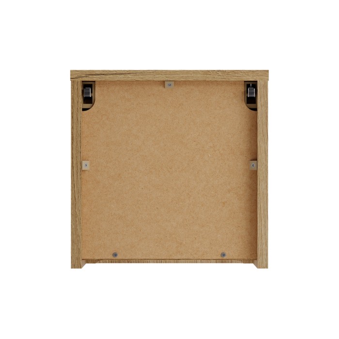 Cubo portaoggetti da bagno VANO 30 cm in rovere sospeso con porta