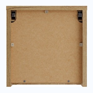 Cube de rangement salle de bain VANO 30 cm chêne suspendu avec porte