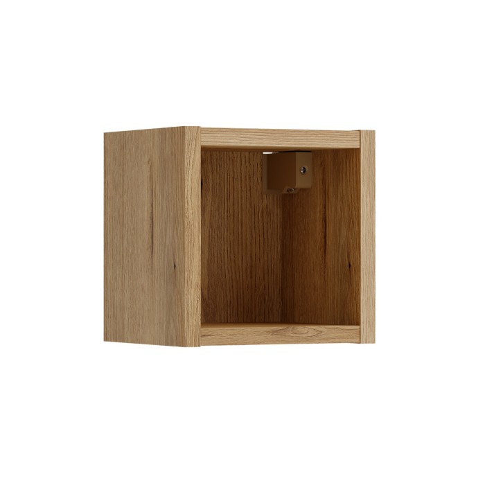 Cubo di arredamento bagno VANO 20 cm quercia sospeso con nicchia
