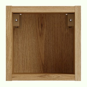 Cube de rangement salle de bain VANO 20 cm chêne suspendu avec niche