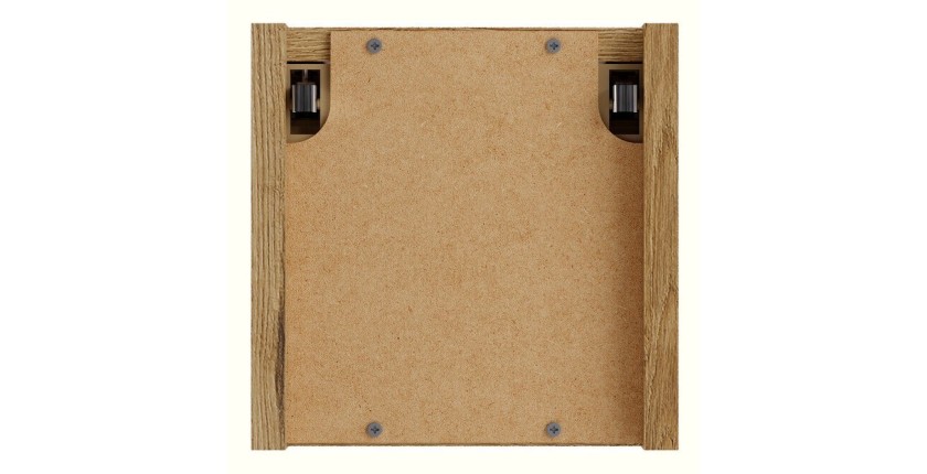 Cube de rangement salle de bain VANO 20 cm chêne suspendu avec niche