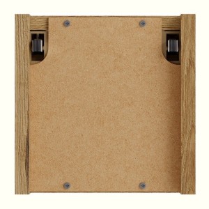 Cube de rangement salle de bain VANO 20 cm chêne suspendu avec niche