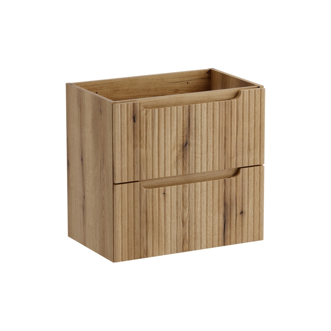 Meuble sous vasque VANO 60 cm chêne suspendu avec 2 tiroirs