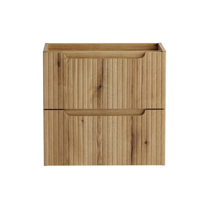 Mobile sottolavabo VANO 60 cm in rovere sospeso con 2 cassetti