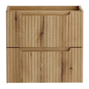 Meuble sous vasque VANO 60 cm chêne suspendu avec 2 tiroirs