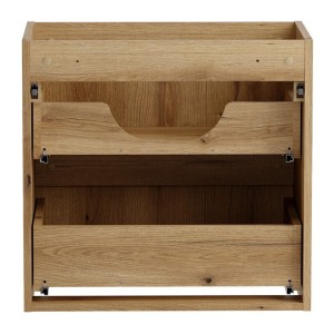 Meuble sous vasque VANO 60 cm chêne suspendu avec 2 tiroirs