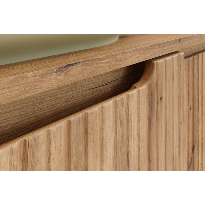 Mobile sottolavabo VANO 60 cm in rovere sospeso con 2 cassetti