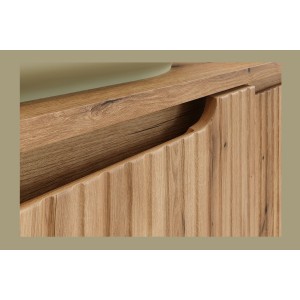 Meuble sous vasque VANO 60 cm chêne suspendu avec 2 tiroirs