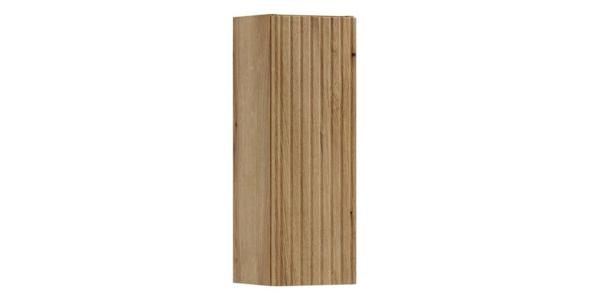 Demi colonne salle de bain VANO 57 cm chêne suspendue 1 porte