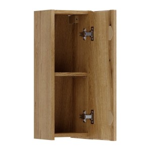 Demi colonne salle de bain VANO 57 cm chêne suspendue 1 porte