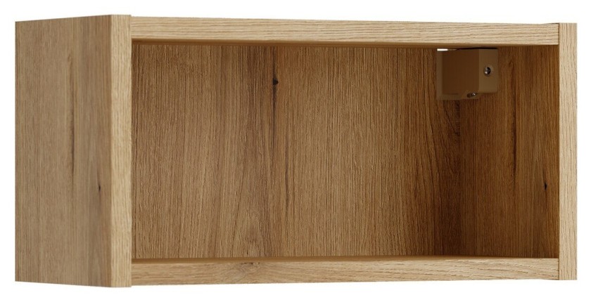 Meuble de rangement salle de bain VANO 40 cm chêne suspendu avec niche