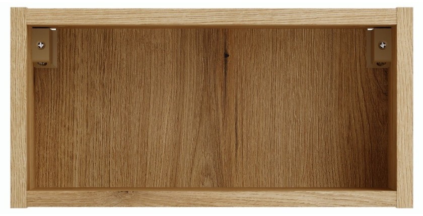 Meuble de rangement salle de bain VANO 40 cm chêne suspendu avec niche