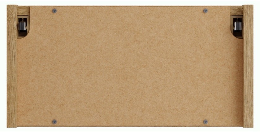 Meuble de rangement salle de bain VANO 40 cm chêne suspendu avec niche