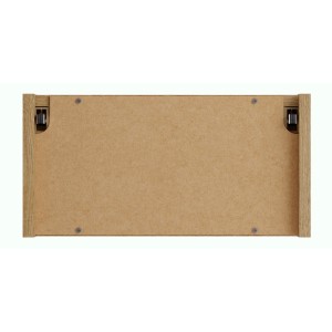 Meuble de rangement salle de bain VANO 40 cm chêne suspendu avec niche