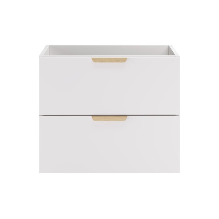 Mobile sottolavabo OSTER 60 cm bianco opaco sospeso con 2 cassetti
