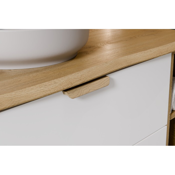 Mobile sottolavabo OSTER 60 cm bianco opaco sospeso con 2 cassetti