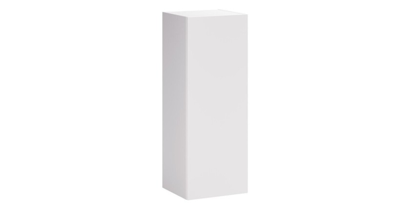 Demi colonne salle de bain OSTER 80 cm blanc mat 1 porte suspendue