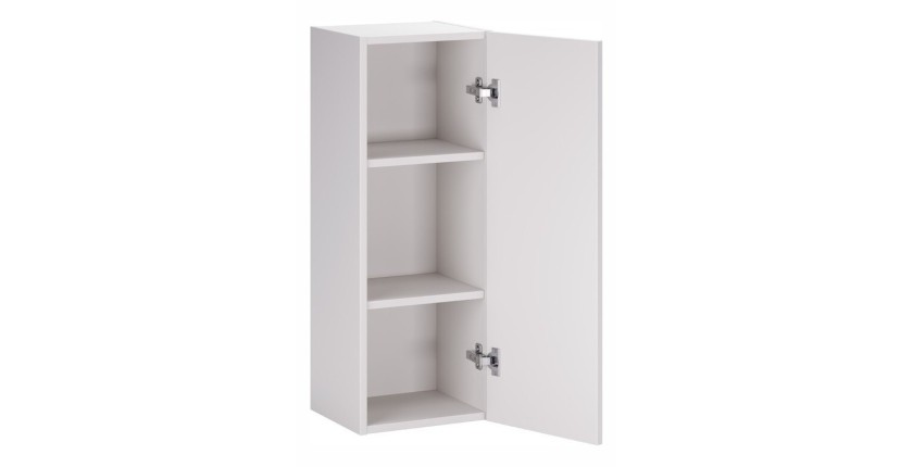 Demi colonne salle de bain OSTER 80 cm blanc mat 1 porte suspendue
