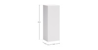 Demi colonne salle de bain OSTER 80 cm blanc mat 1 porte suspendue