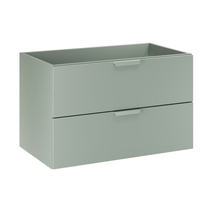 Mobile sottolavabo OSTER 80 cm verde salvia sospeso con 2 cassetti