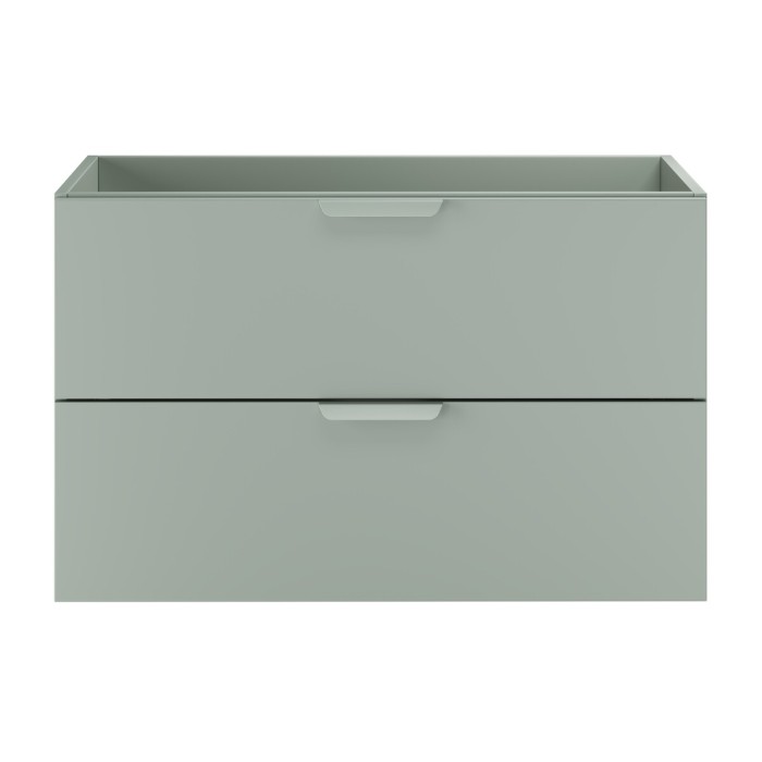 Mobile sottolavabo OSTER 80 cm verde salvia sospeso con 2 cassetti