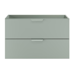 Meuble sous vasque OSTER 80 cm vert sauge suspendu avec 2 tiroirs