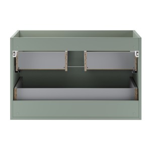 Meuble sous vasque OSTER 80 cm vert sauge suspendu avec 2 tiroirs