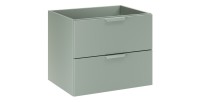 Meuble sous vasque OSTER 60 cm vert sauge suspendu avec 2 tiroirs