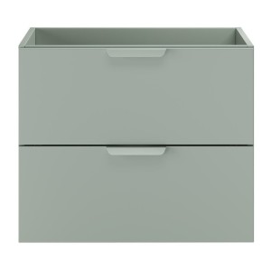 Meuble sous vasque OSTER 60 cm vert sauge suspendu avec 2 tiroirs