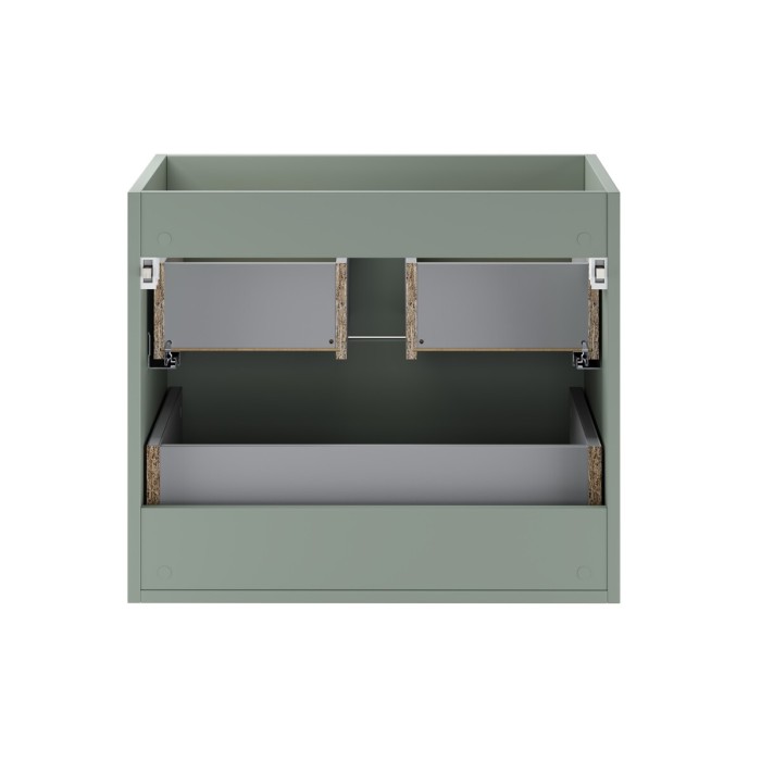 Mobile sottolavabo OSTER 60 cm verde salvia sospeso con 2 cassetti