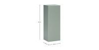 Demi colonne salle de bain OSTER 80 cm vert sauge 1 porte suspendue