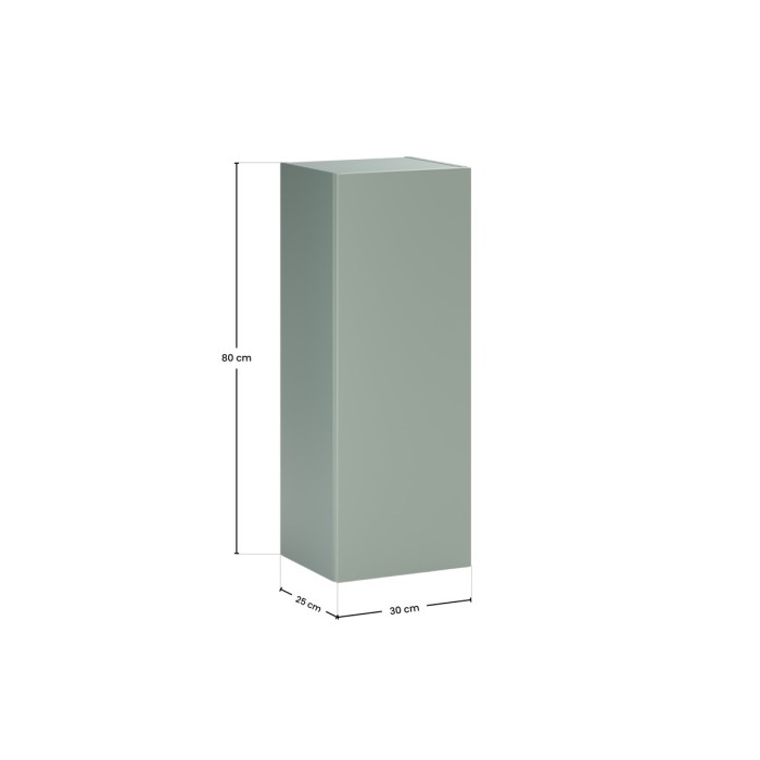 Demi kolom badkamer OSTER 80 cm saliegroen 1 hangende deur