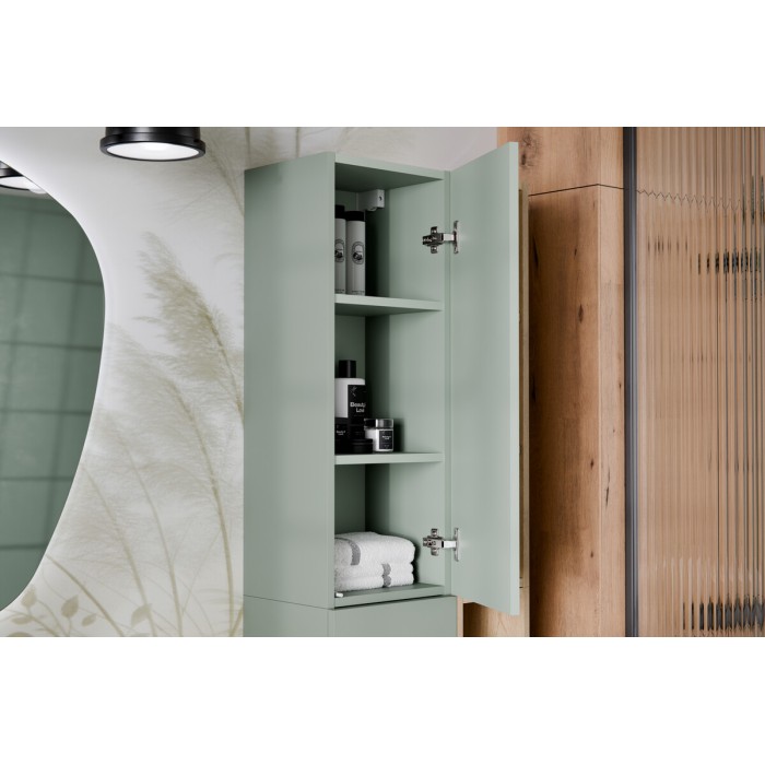 Demi kolom badkamer OSTER 80 cm saliegroen 1 hangende deur