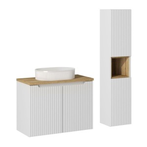 Ensemble VANO blanc 110cm :...