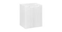 Meuble sous vasque à placards rainuré blanc alpin VANO 50cm