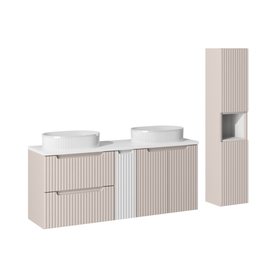 ensemble meuble vasque, meuble double vasque, ensemble salle de bain 120 cm, meuble salle de bain suspendu, meuble salle de bain