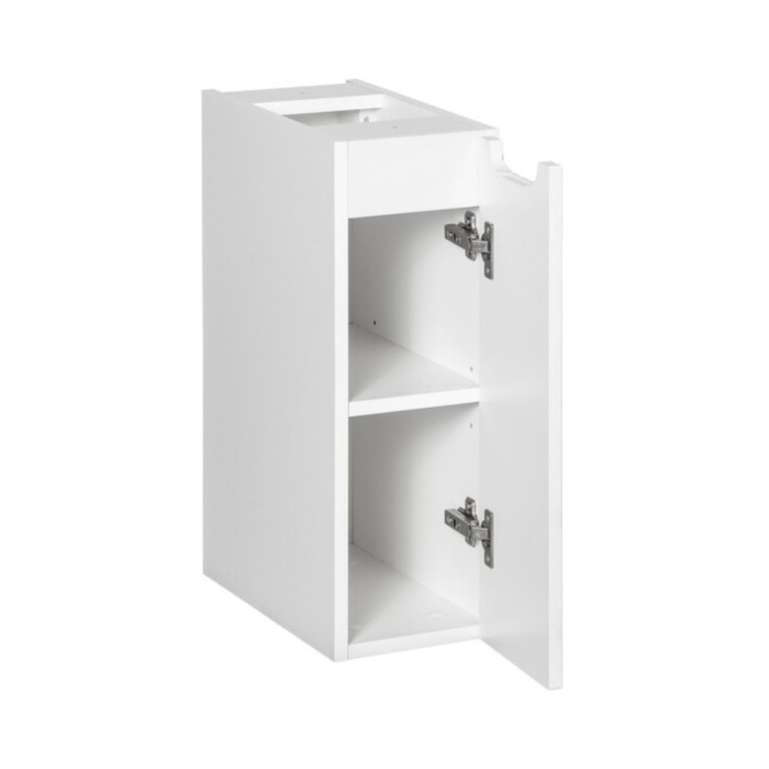Ensemble VANO cachemire y blanco 170cm: muebles bajo lavabo con cajones y armarios + lavabos sobre encimera ranurados + columna