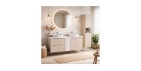 ensemble meuble vasque, meuble double vasque, ensemble salle de bain 120 cm, meuble salle de bain suspendu, meuble salle de bain