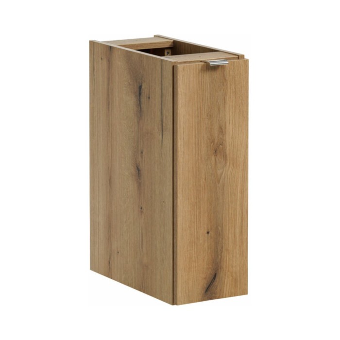Insieme VANO cachemire e quercia 140cm: mobili sotto lavabo con cassetti e armadietti + lavabi da appoggio bianchi scanalati