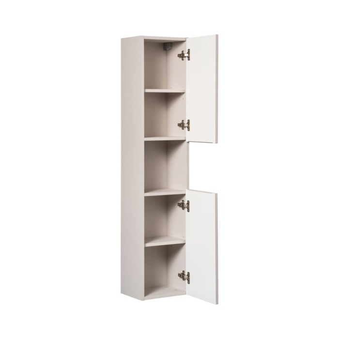 Insieme VANO cachemire e quercia 150cm: mobili sotto lavabo con cassetti e armadietti + lavabi da appoggio bianchi scanalati + c