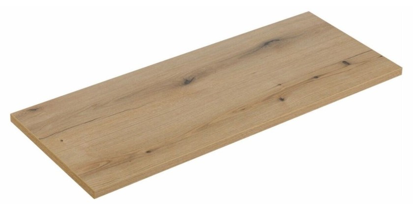 Ensemble VANO cachemire et chêne 120cm : meubles sous vasque à tiroirs et placards + vasques à poser rainurées blanches