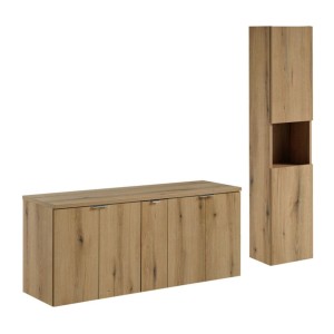 Ensemble VANO 170cm : meubles sous vasque, plan pour vasque et colonne