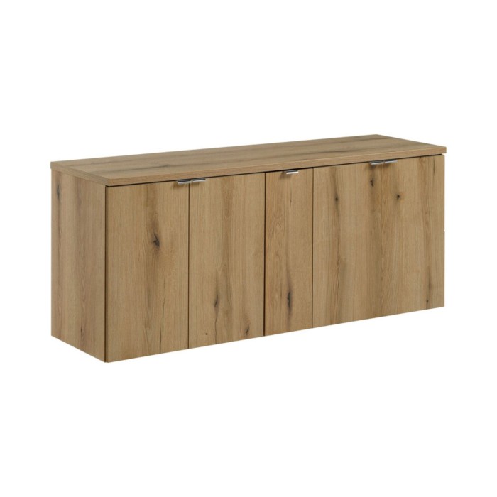 Ensemble VANO chêne 140cm : meubles sous vasque et plan pour vasque