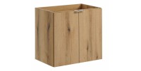 Meuble sous vasque à placards aspect chêne foncé VANO 60cm