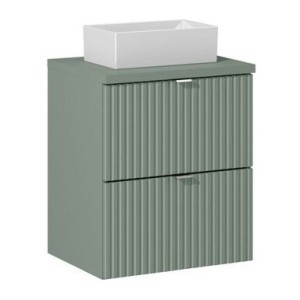 Vasque à poser rectangulaire 35x22 cm en céramique blanche brillante