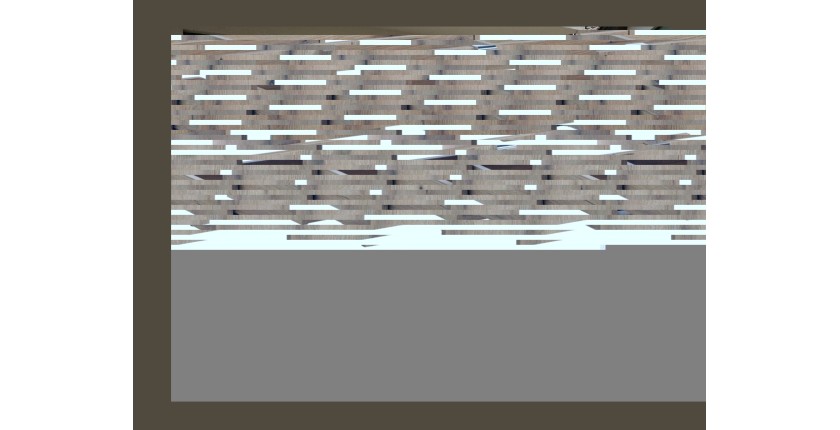 Meuble sous vasque à tiroirs rainuré coloris cachemire VANO 60cm ouvert