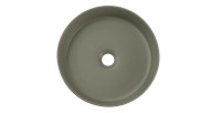 Vasque à poser ronde 36 cm en céramique vert olive mate
