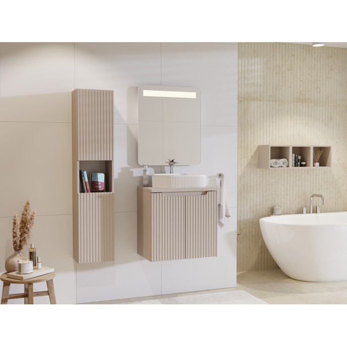 Lavabo da appoggio ovale 48x33 cm in ceramica bianca lucida